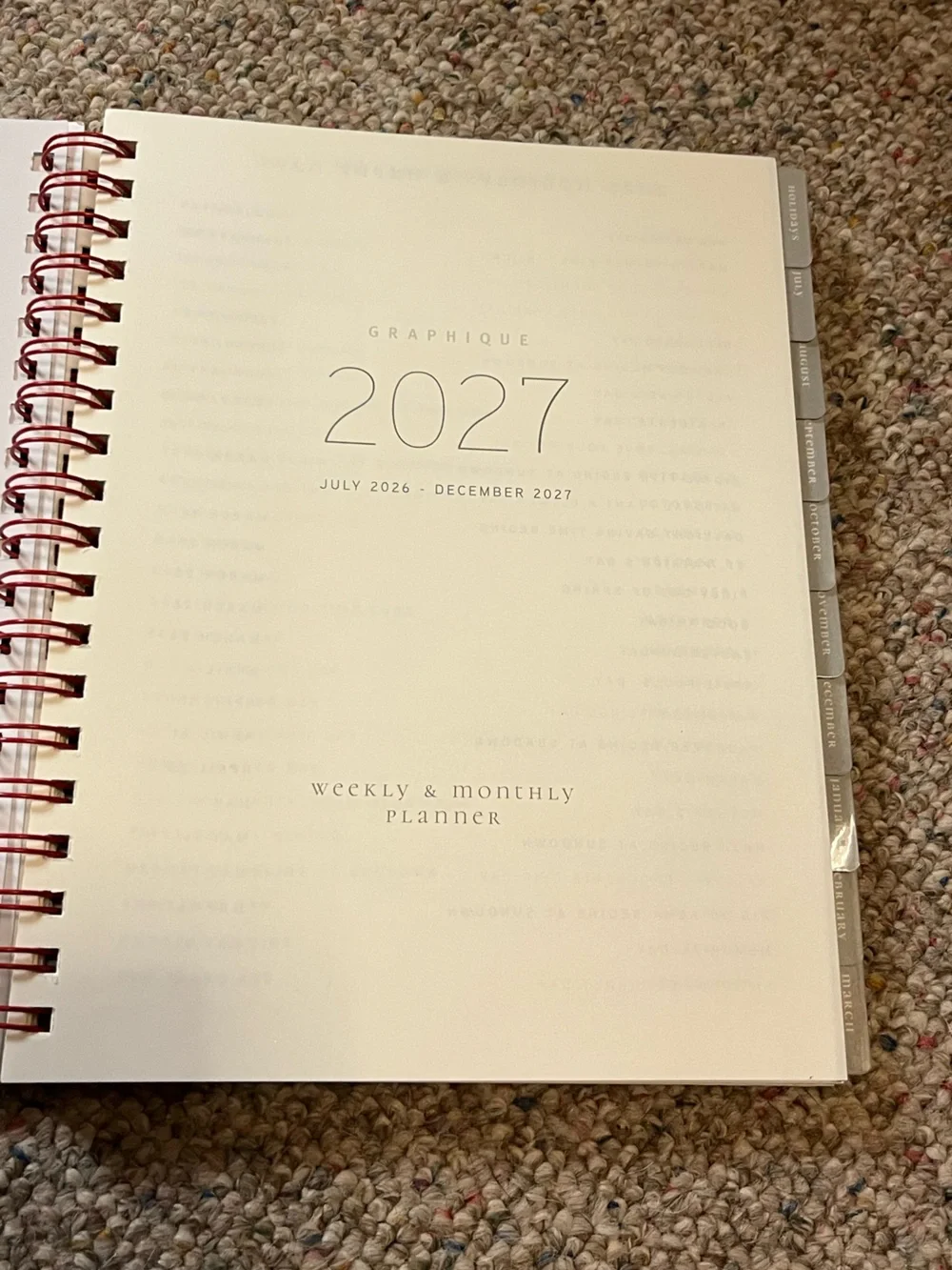 🆕 Peanuts Snoopy 2027 Pink Spiral Planner